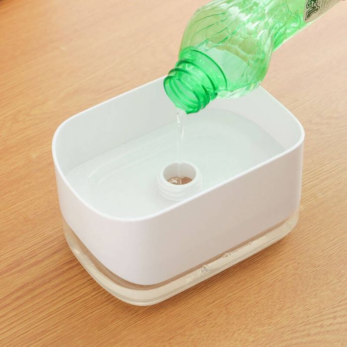 Диспенсер для моющего средства с подставкой для губки Soap Pump & Sponge Caddy