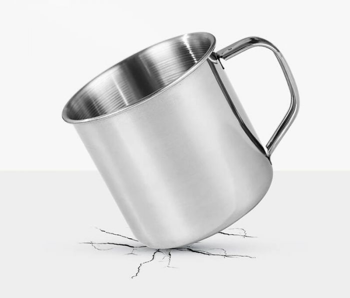 Чашка из нержавеющей стали, 200 мл, h=7.3